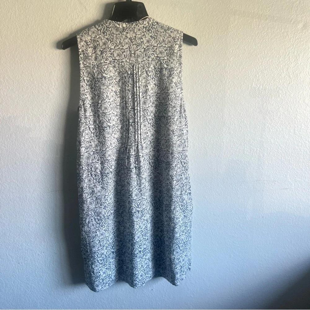 Faherty Isha Floral Imma Dress White with Blue Flowers w/ Pockets Size Small NWT - Picture 13 of 14